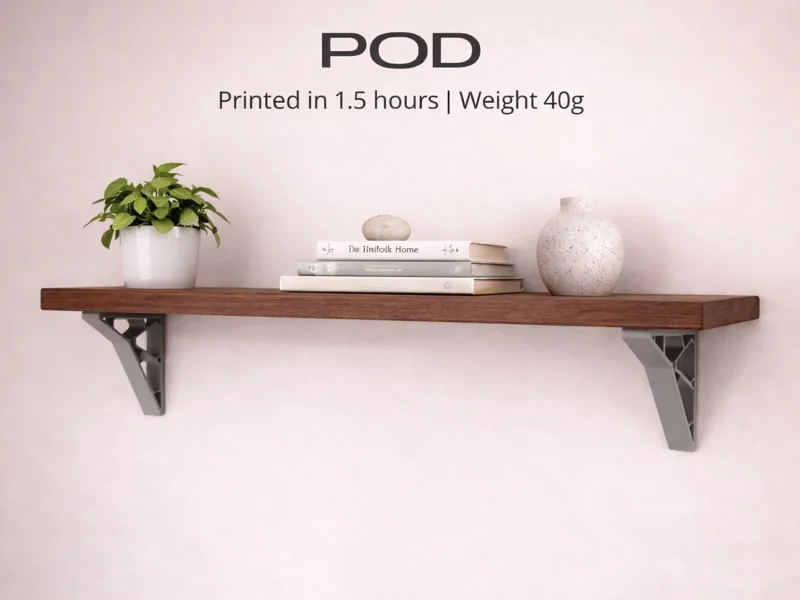 Minimal Shelf Bracket Strong Lightweight & Modern
