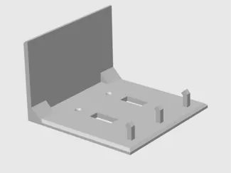 Light Switch Plate with Hooks and Shelf