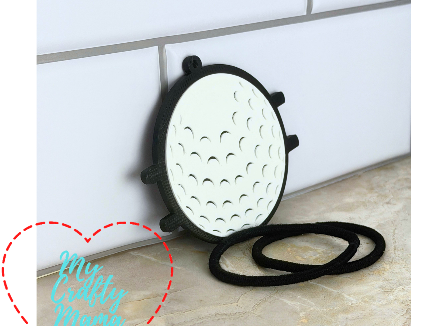 Golf Hair Tie holder key chain - 1