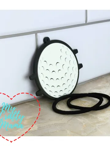 Accesorio para sujetar ligas de cabello: Golf Hair Tie holder key chain — vista de referencia 2