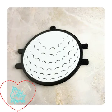 Accesorio para sujetar ligas de cabello: Golf Hair Tie holder key chain — vista de referencia 5