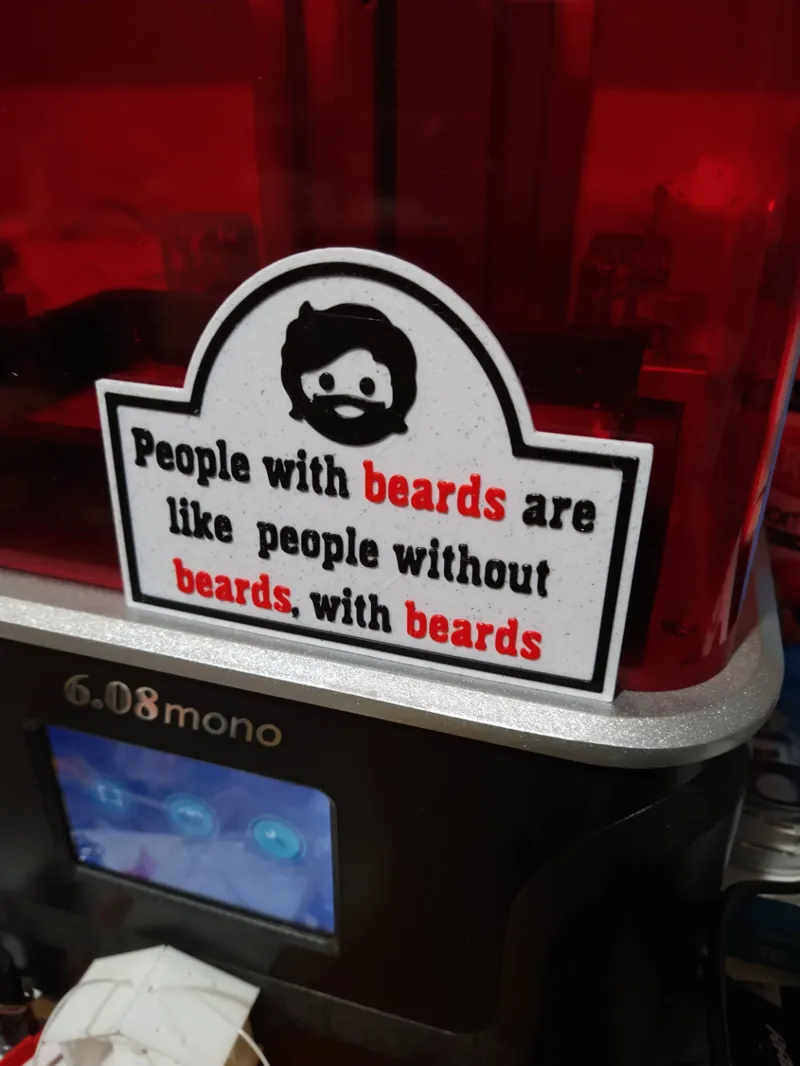 Beard People Sign