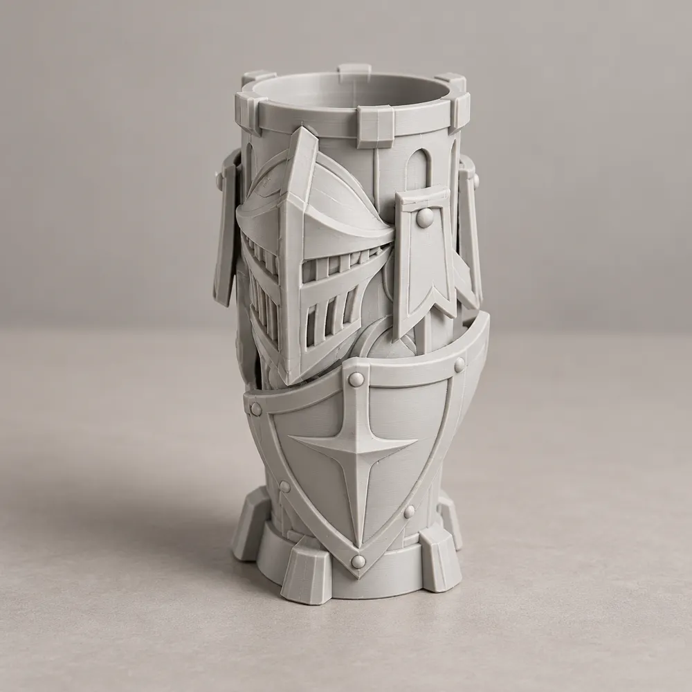 Jarrón con escudo de caballero medieval - Modelo de impresión 3D ...