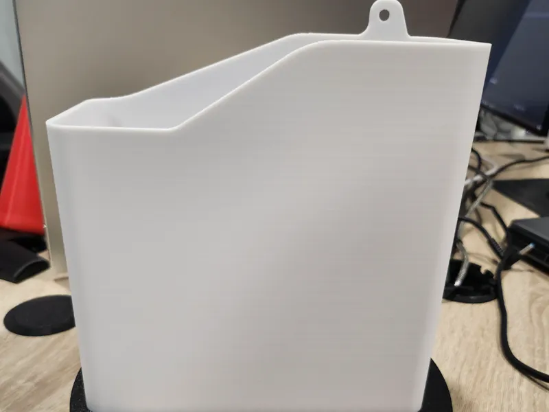 Desk frame side container