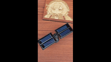 桌面级非可控核聚变动力输出装置，车载小摆件，太阳能可转动小卫星，户外氛围摆件