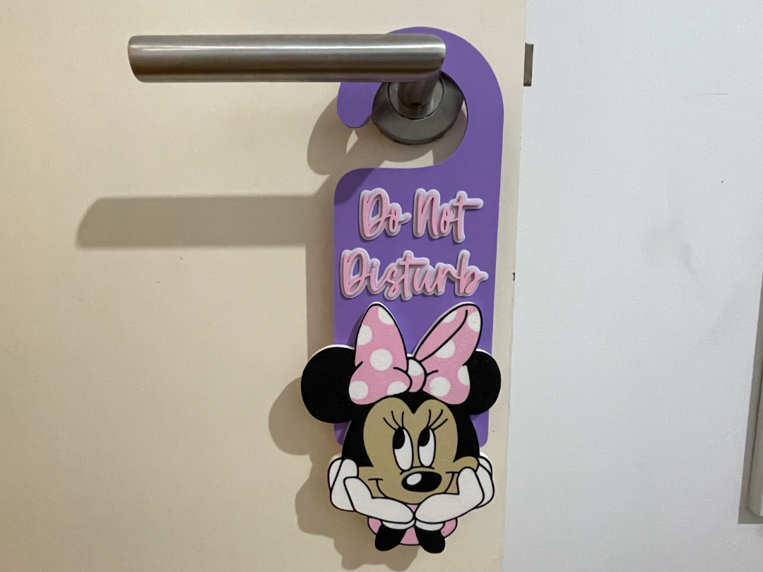 Door hanger Minnie - Do Not Disturb