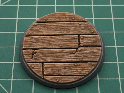 Wooden Floor Miniature Bases – Set of 2 32mm,40mm