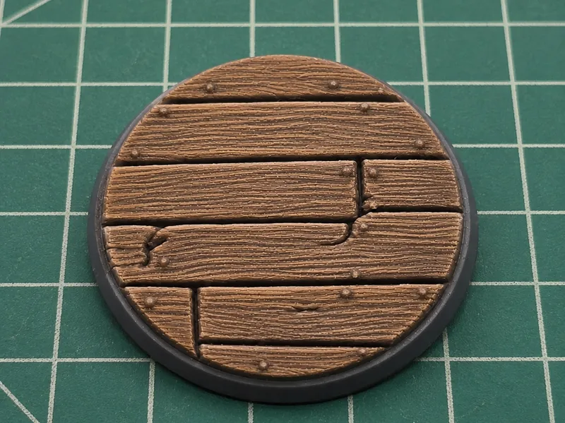 Wooden Floor Miniature Bases – Set of 2 32mm,40mm