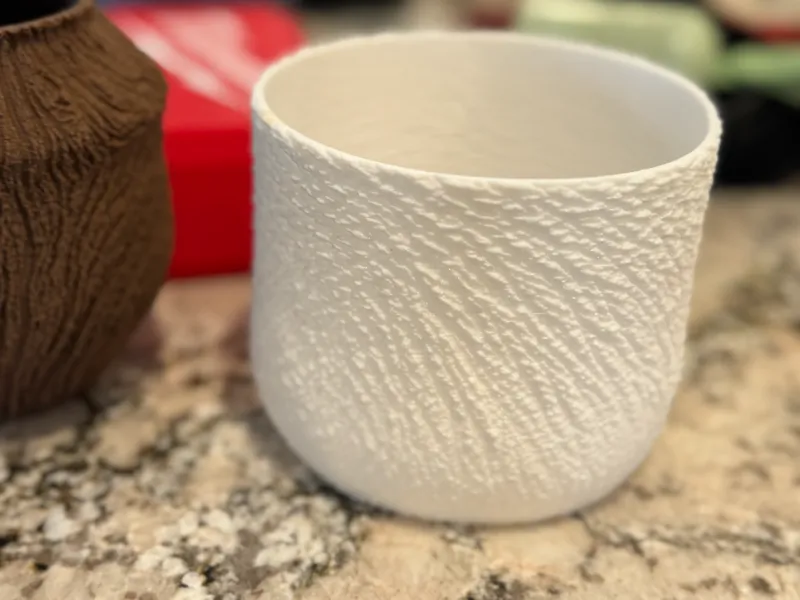 Textured Vase Elephant Skin