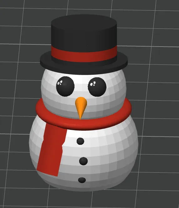First Snow Man Model Sweet Snowman - Free 3D Print Model - MakerWorld