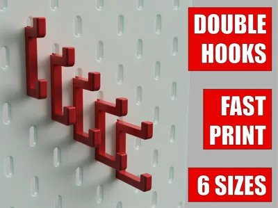 IKEA Skadis Double Hooks