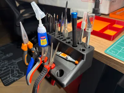 Clamp-On Desk Edge Tool Organizer