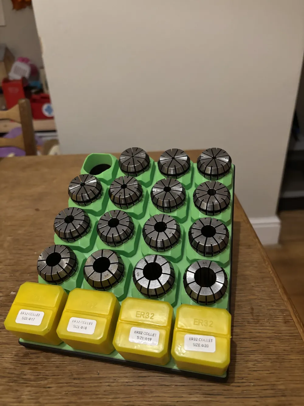 ER32 5 x 4 Collet Holder Plastic Box Cover as Cap - Free 3D Print Model ...
