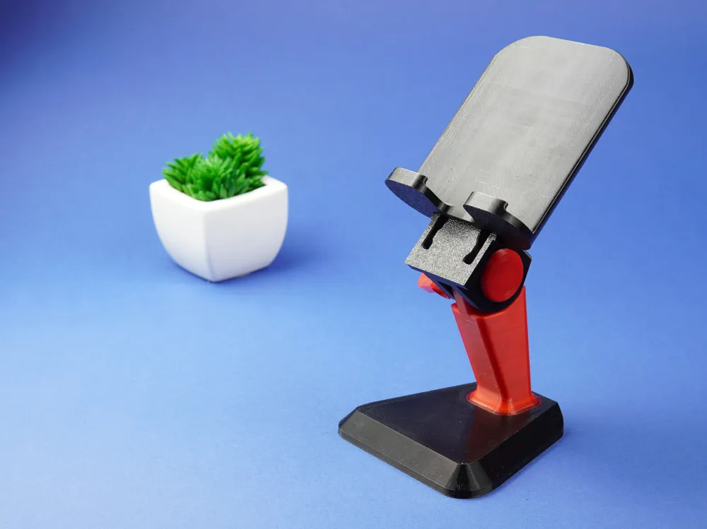 Adjustable Phone Stand - Adjustable angle - Free 3D Print Model ...