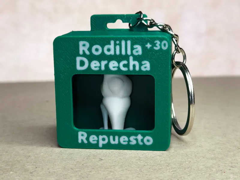 Llavero Repuesto de Rodilla para mayores de 30