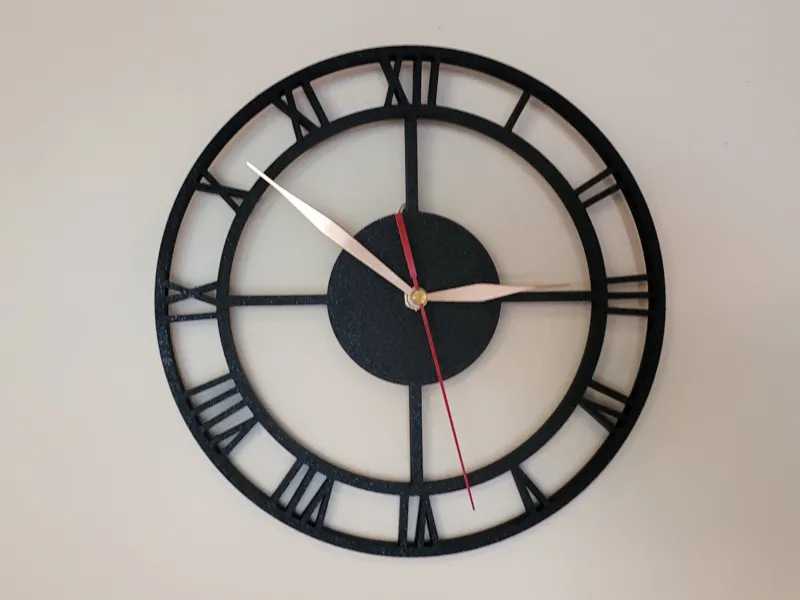 Minimalist Wall Clock with industrial vibe