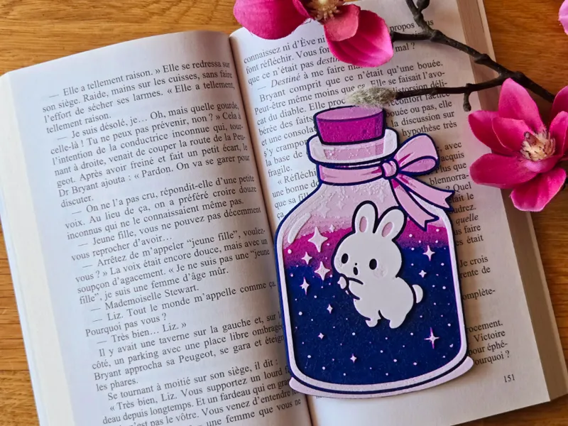 Marques pages “ Stars Fiole Rabbit ”