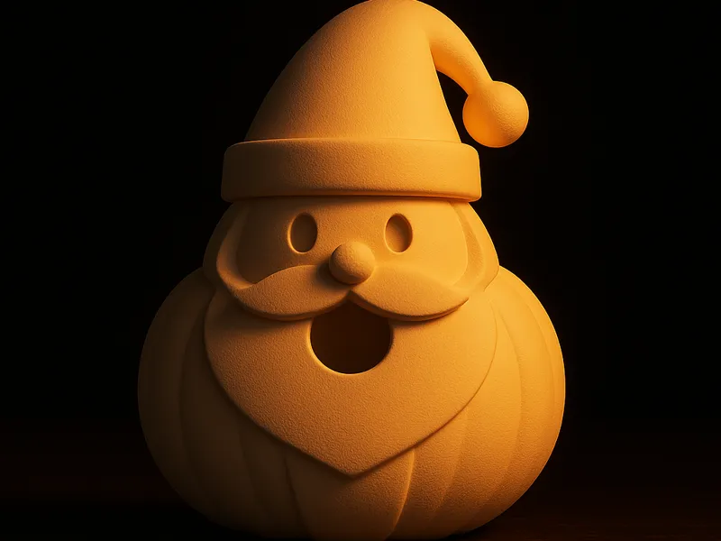 Pumpkin santa