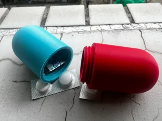 Dr. Mario Pill Container (with or without ams)