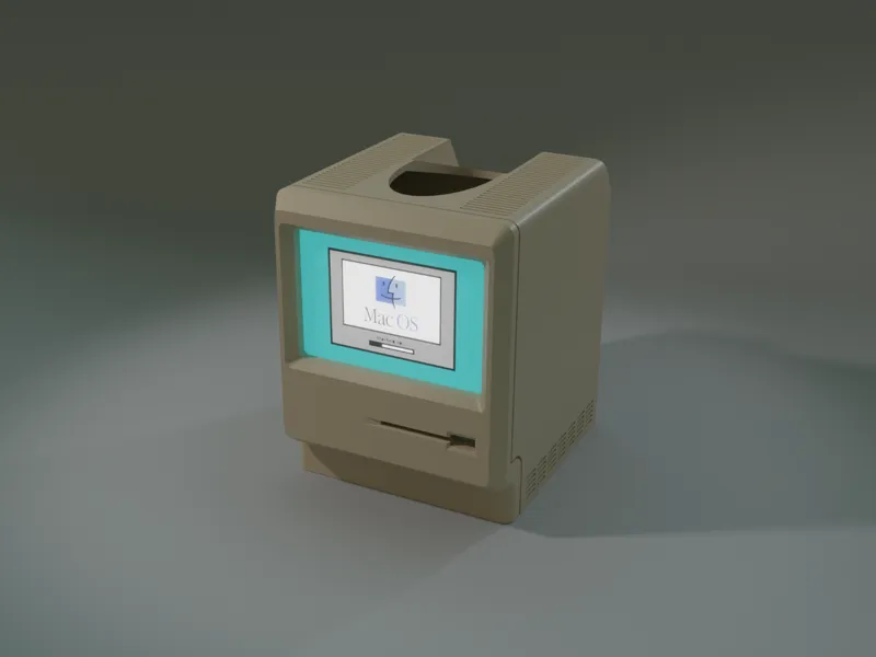 Retro Apple Macintosh Tissue Box