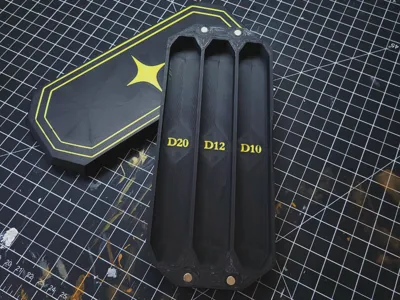 Dice Organizer Tray w/ Optional Decoration 