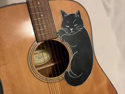 Acoustic guitar pickguard (without AMS)