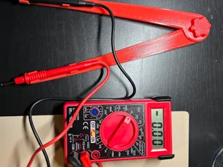 Harbor Freight Multimeter arms