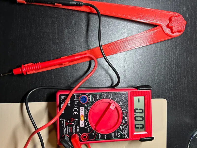 Harbor Freight Multimeter arms