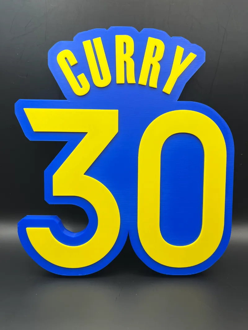 Stephen Curry Sign Display Wall Desk Shelf Art