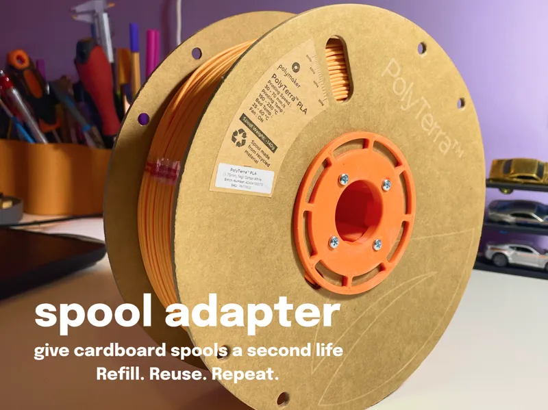 Spool adapter - refil filament - cardboard - spool