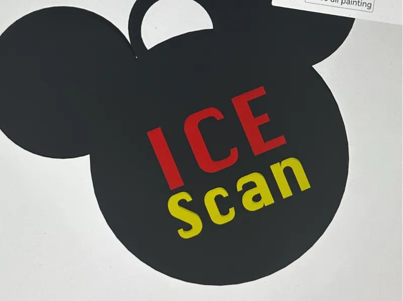 Disney Mickey Ears NFC Bag Tag Keyring