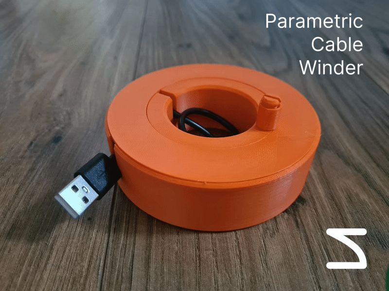 Parametric Torus Cable Winder