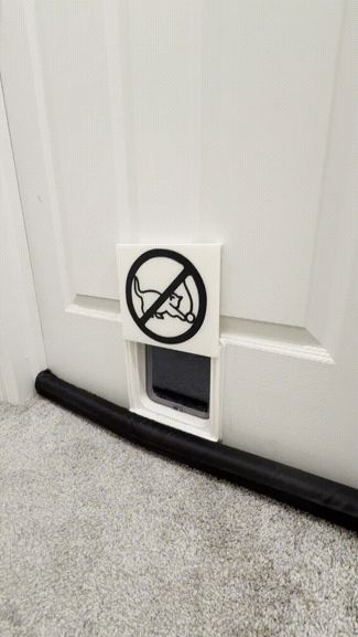Cat Door Cover / Pet Door Blocker (image optional)