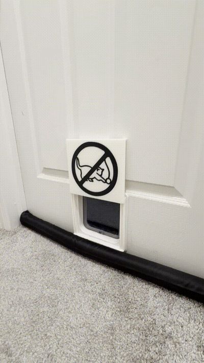 Cat Door Cover / Pet Door Blocker (image optional)