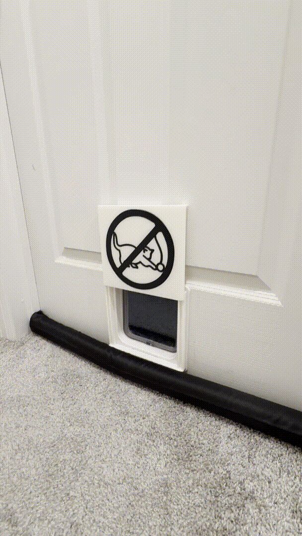 Cat Door Cover / Pet Door Blocker (image optional)