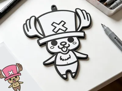 Chopper Coloring Pendant - DIY Graffiti Coloring Craft Card - Children's Coloring Drawing Toy