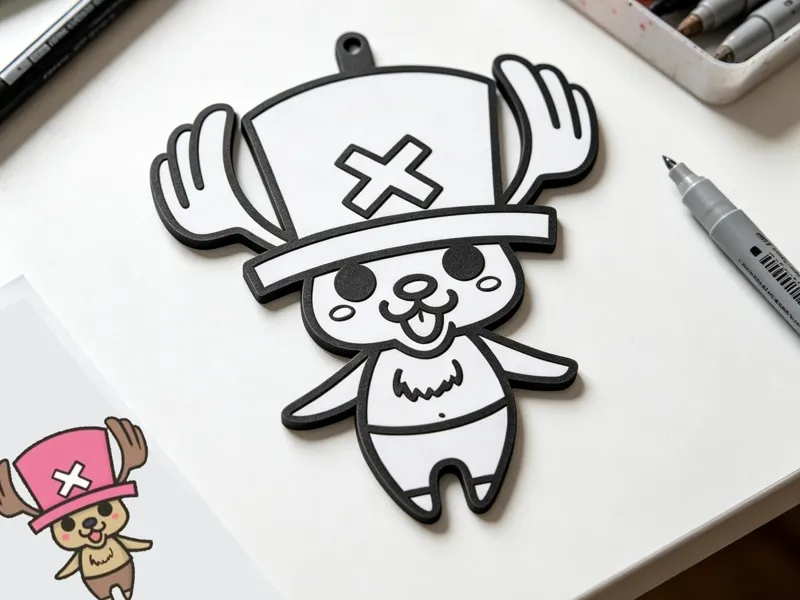乔巴涂色画挂件-DIY涂鸦填色手工卡-儿童涂色画画玩具