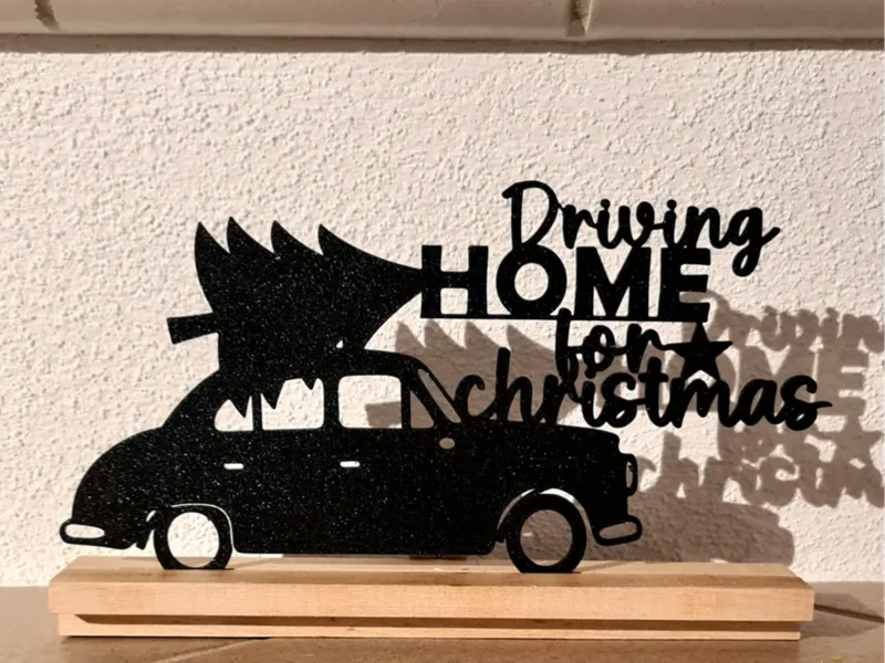Driving home for christmas Schriftzug