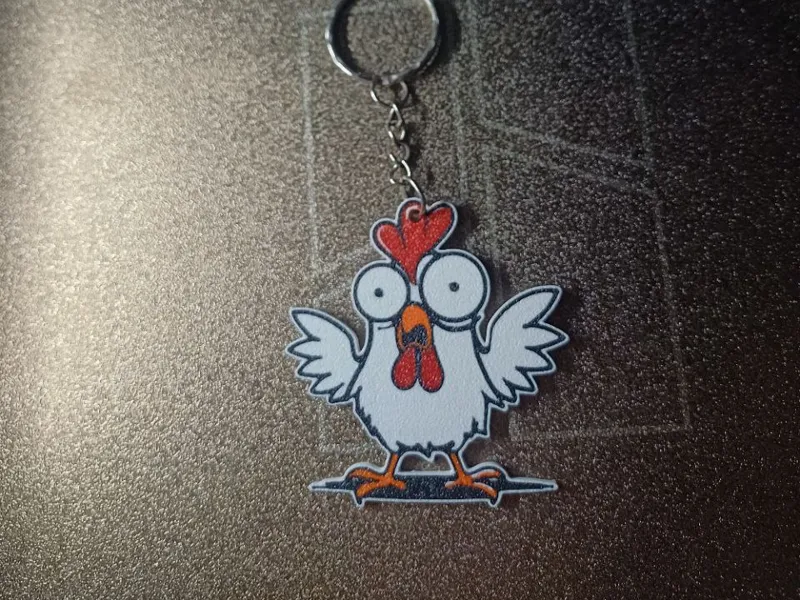 Cute chicken 2 keychain