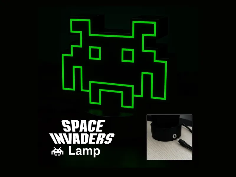 Space Invaders Arcade Lamp