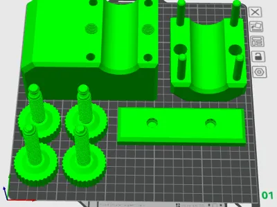 Desk Tube Clamp with 38mm tube 