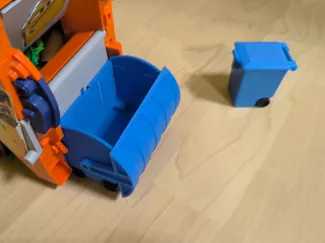 Playmobil compatible container for trash car 70200