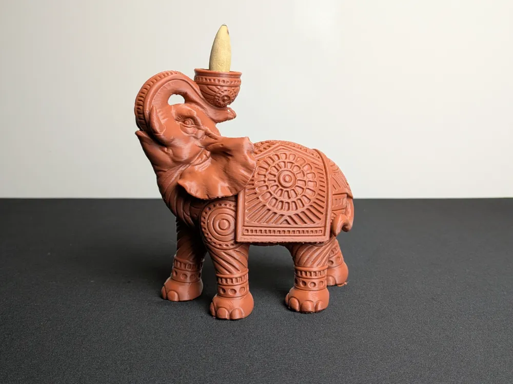 Elephant Incense Backflow Burner - Free 3D Print Model - MakerWorld