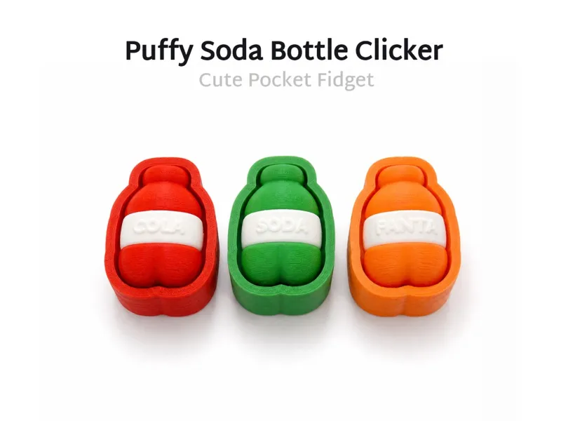Puffy Soda Bottle Clicker