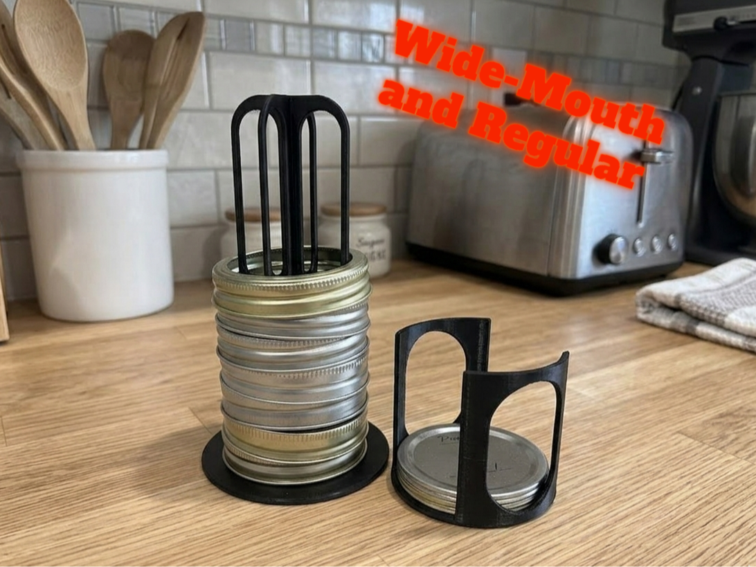 Mason Jar Lid & Ring Organizer