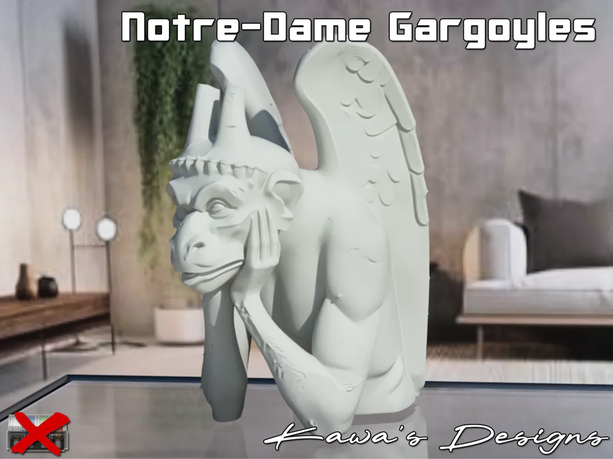 Notre-Dame Gargoyles - Free 3D Print Model - MakerWorld