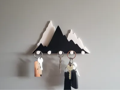 Silhouette Wall Key Holder – 4-Variants