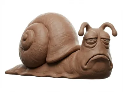 "I can't anymore" Snail (Clay Style)