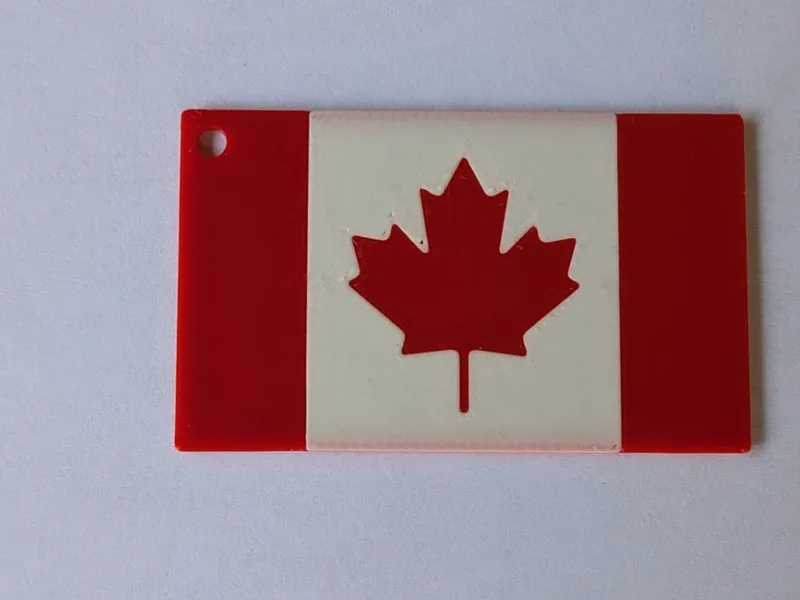 Canada Flag keychain