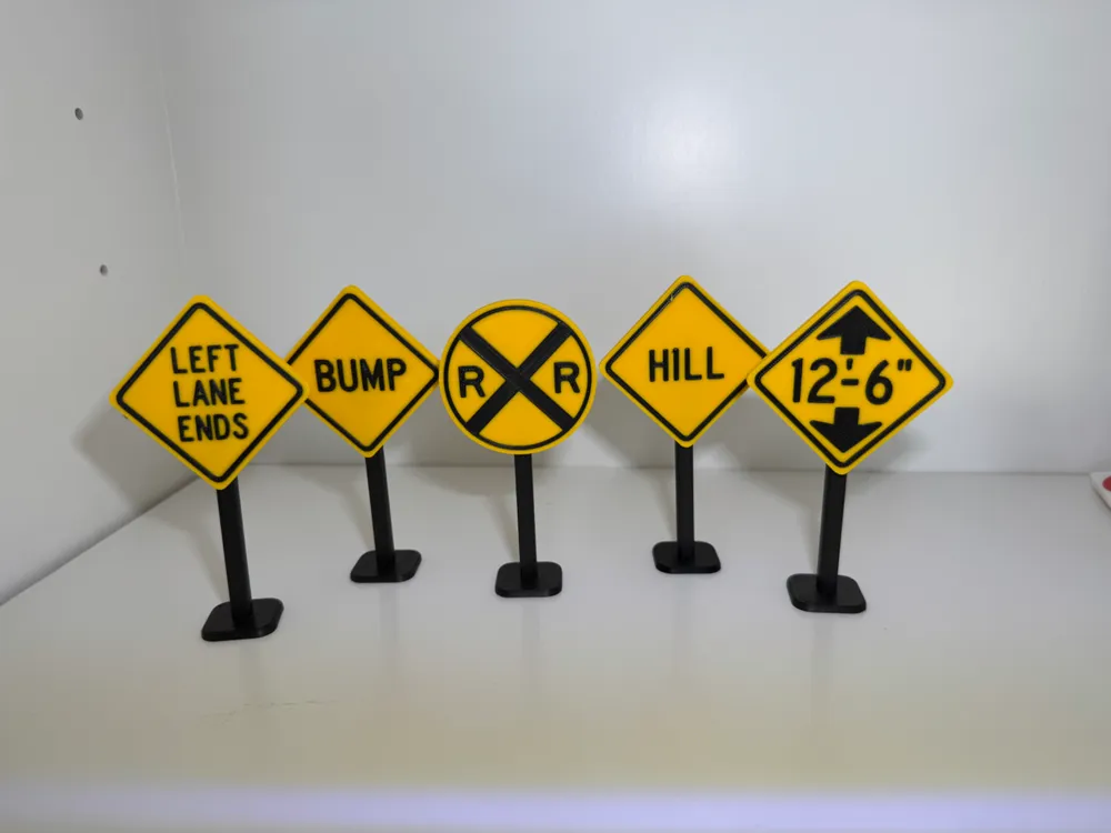 Alerts - US Road Mini Signs by 3D Print Creative Endeavors - MakerWorld